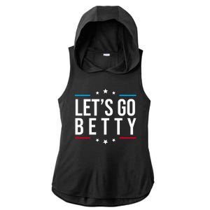 Lets Go Betty Ladies PosiCharge Tri-Blend Wicking Draft Hoodie Tank