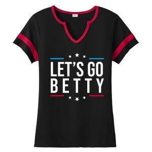 Lets Go Betty Ladies Halftime Notch Neck Tee