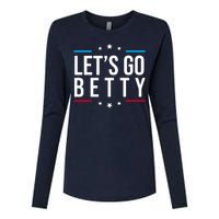 Lets Go Betty Womens Cotton Relaxed Long Sleeve T-Shirt