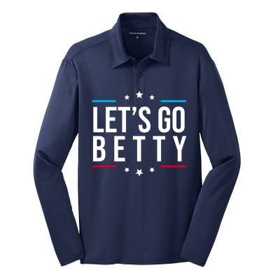 Lets Go Betty Silk Touch Performance Long Sleeve Polo