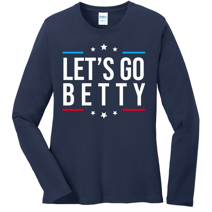 Lets Go Betty Ladies Long Sleeve Shirt