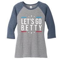 Lets Go Betty Women's Tri-Blend 3/4-Sleeve Raglan Shirt