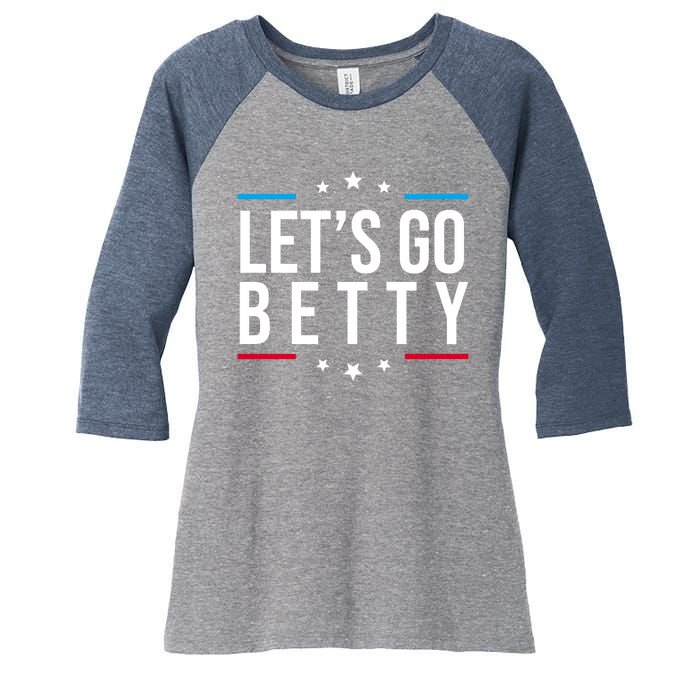 Lets Go Betty Women's Tri-Blend 3/4-Sleeve Raglan Shirt