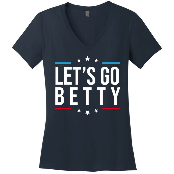 Lets Go Betty Women's V-Neck T-Shirt