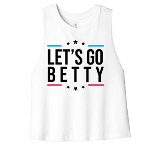 Lets Go Betty Women's Racerback Cropped Tank