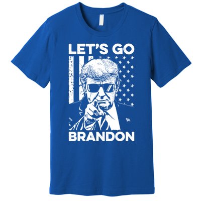 LetS Go Brandon Pro Trump 2024 Flag Anti Joe Biden Funny Gift Premium T-Shirt