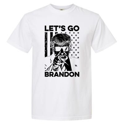 LetS Go Brandon Pro Trump 2024 Flag Anti Joe Biden Funny Gift Garment-Dyed Heavyweight T-Shirt