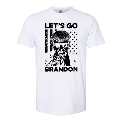 LetS Go Brandon Pro Trump 2024 Flag Anti Joe Biden Funny Gift Softstyle CVC T-Shirt