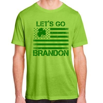 Let's Go Brandon USA St Patrick's Day Adult ChromaSoft Performance T-Shirt