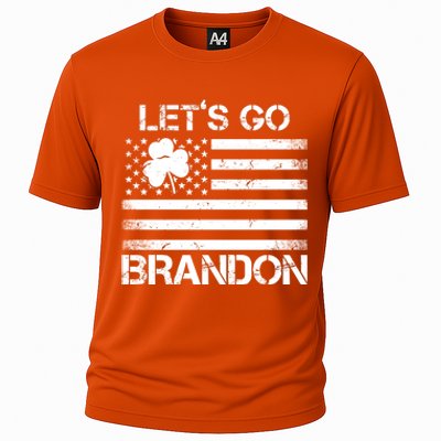 Let's Go Brandon USA St Patrick's Day Cooling Performance Crew T-Shirt