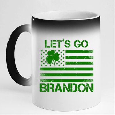 Let's Go Brandon USA St Patrick's Day 11oz Black Color Changing Mug