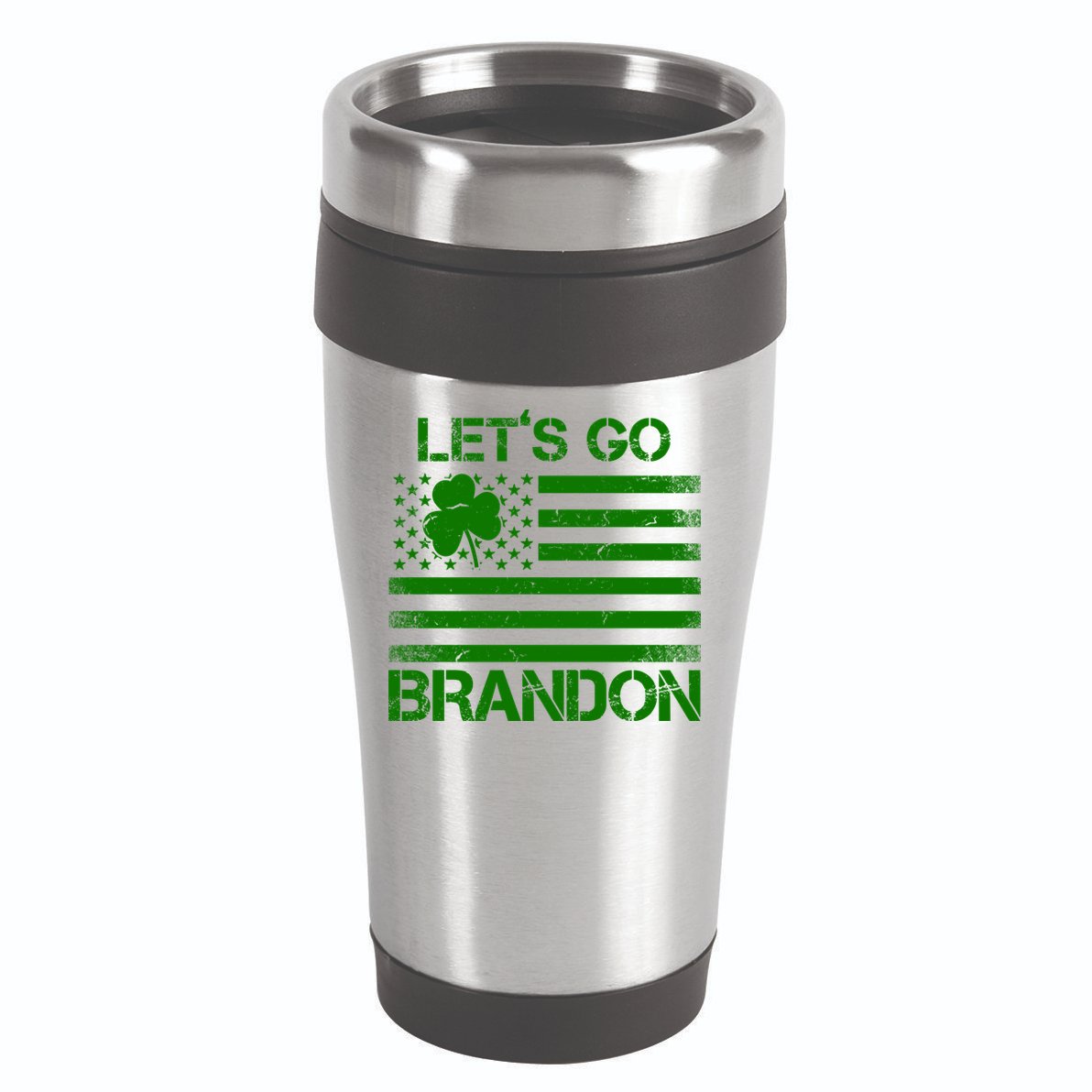 Let's Go Brandon USA St Patrick's Day 16oz Travel Tumbler