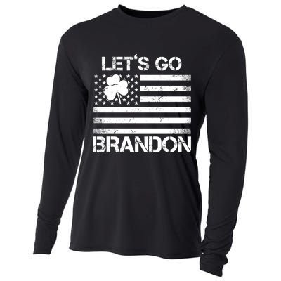 Let's Go Brandon USA St Patrick's Day Cooling Performance Long Sleeve Crew