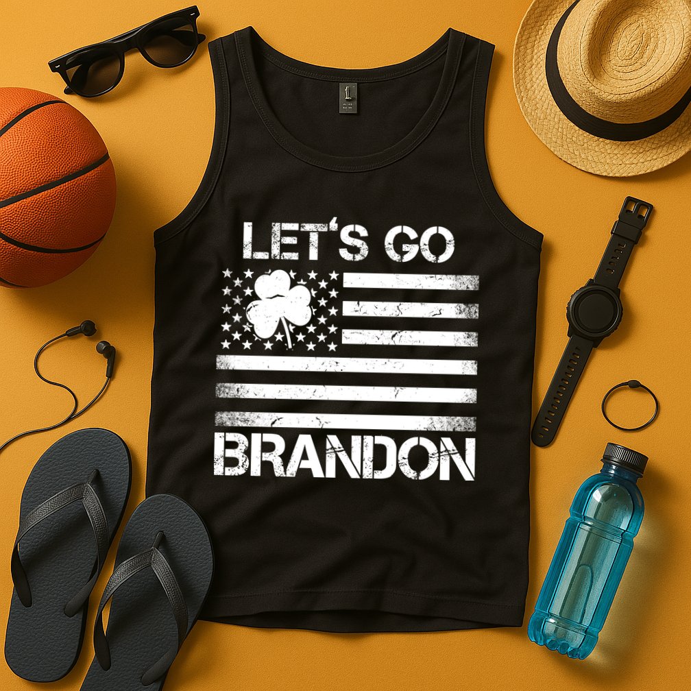 Let's Go Brandon USA St Patrick's Day Tank Top