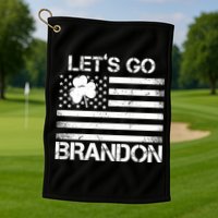 Let's Go Brandon USA St Patrick's Day Golf Towel