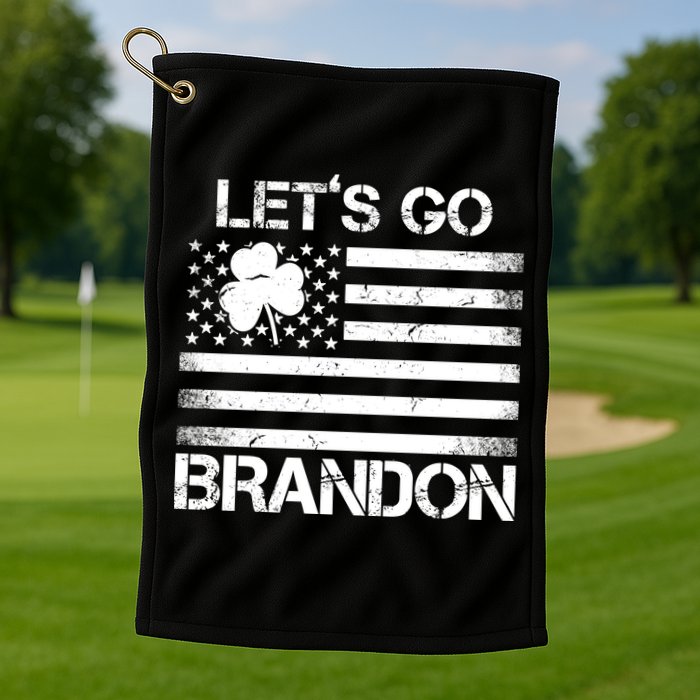 Let's Go Brandon USA St Patrick's Day Golf Towel
