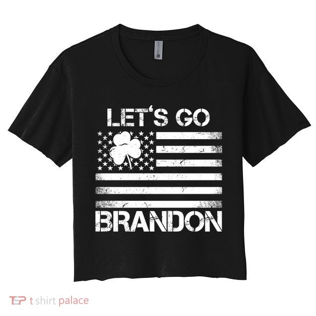 Let's Go Brandon USA St Patrick's Day Crop Top