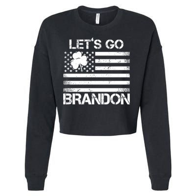 Let's Go Brandon USA St Patrick's Day Cropped Pullover Crew