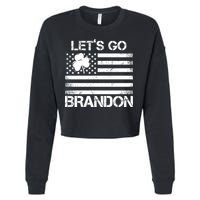 Let's Go Brandon USA St Patrick's Day Cropped Pullover Crew