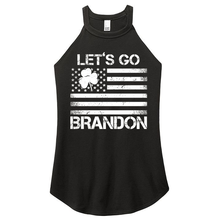 Let's Go Brandon USA St Patrick's Day Women's Perfect Tri Rocker Tank