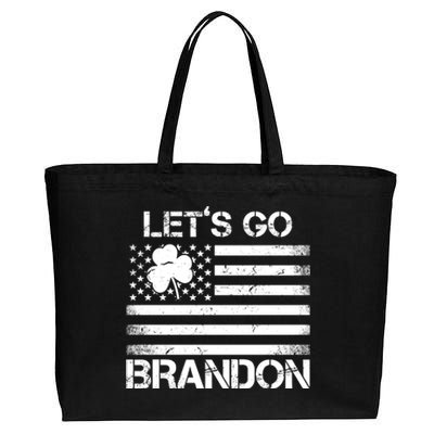 Let's Go Brandon USA St Patrick's Day Cotton Canvas Jumbo Tote