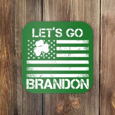 Let's Go Brandon USA St Patrick's Day Coaster