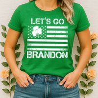 Let's Go Brandon USA St Patrick's Day Womens T-Shirt