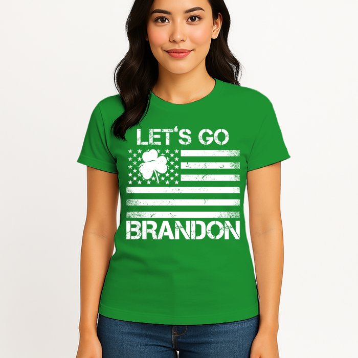 Let's Go Brandon USA St Patrick's Day Womens T-Shirt