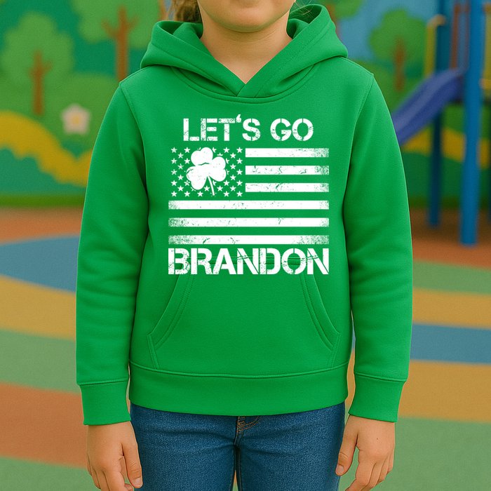 Let's Go Brandon USA St Patrick's Day Kids Hoodie