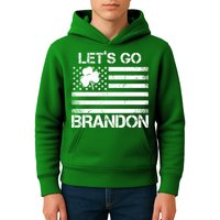 Let's Go Brandon USA St Patrick's Day Kids Hoodie