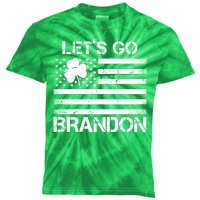 Let's Go Brandon USA St Patrick's Day Kids Tie-Dye T-Shirt