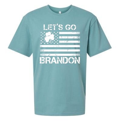 Let's Go Brandon USA St Patrick's Day Sueded Cloud Jersey T-Shirt