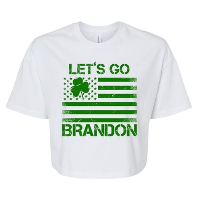 Let's Go Brandon USA St Patrick's Day Bella+Canvas Jersey Crop Tee