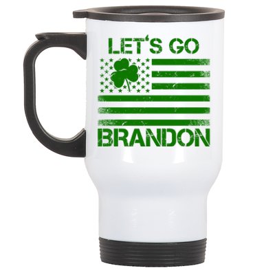 Let's Go Brandon USA St Patrick's Day Stainless Steel Travel Mug