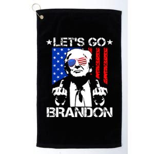 Lets Go Brandon Pro Trump 2024 Flag Anti Joe Biden Platinum Collection Golf Towel