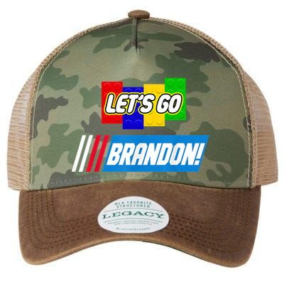 Let's Go Brandon Racing Biden Chant Spoof Logo Legacy Tie Dye Trucker Hat