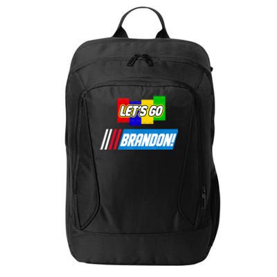 Let's Go Brandon Racing Biden Chant Spoof Logo City Backpack