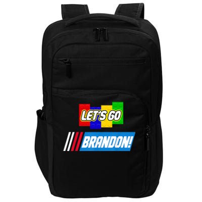 Let's Go Brandon Racing Biden Chant Spoof Logo Impact Tech Backpack