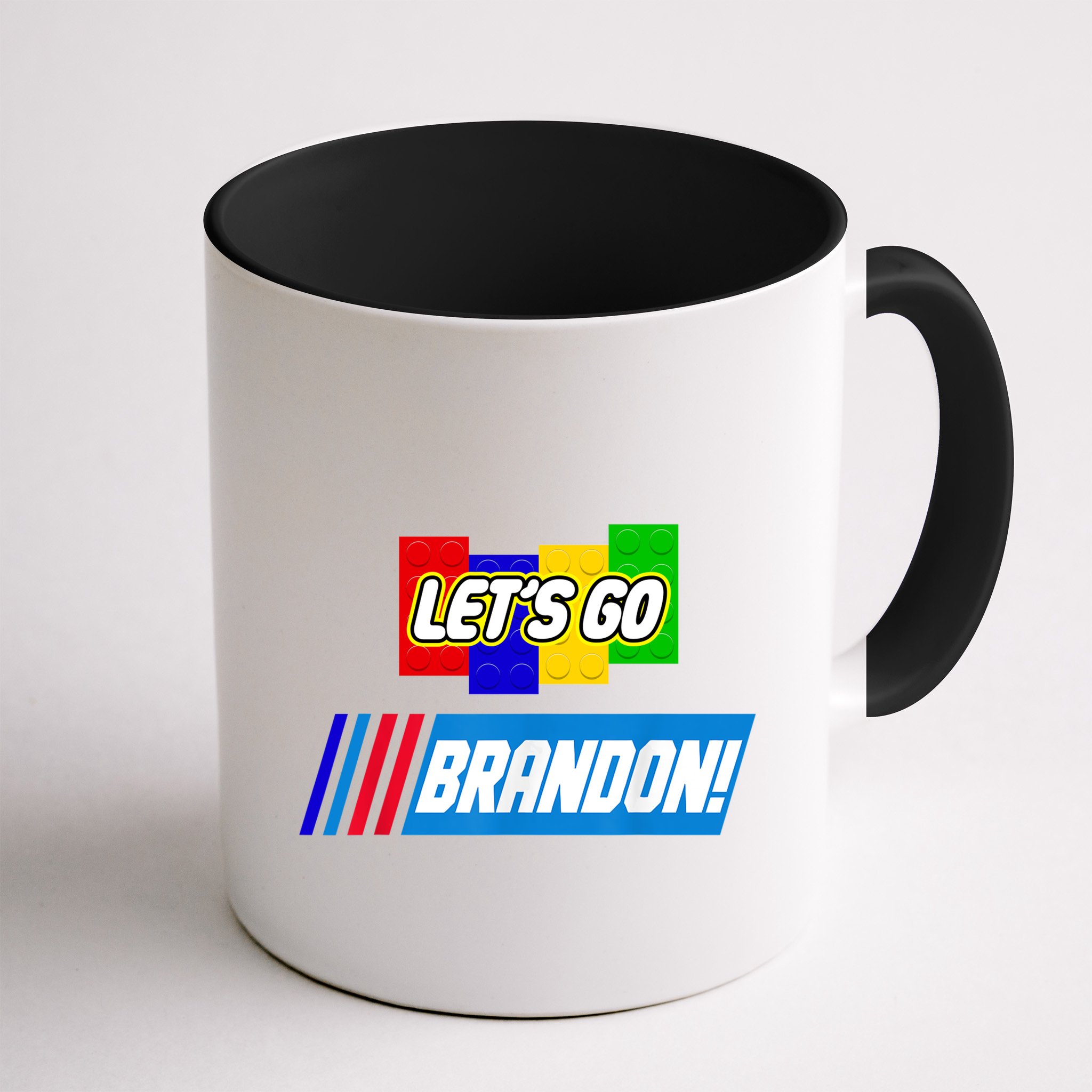 Let's Go Brandon Racing Biden Chant Spoof Logo Mug