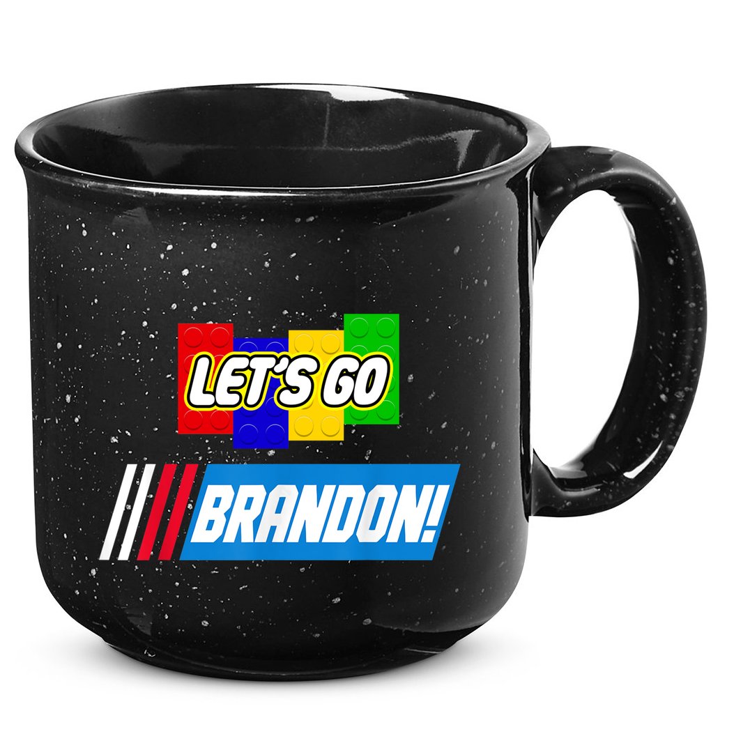 Let's Go Brandon Racing Biden Chant Spoof Logo 15oz Campfire Ceramic Mug