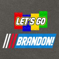 Let's Go Brandon Racing Biden Chant Spoof Logo Cotton Canvas Backpack