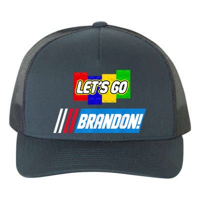 Let's Go Brandon Racing Biden Chant Spoof Logo Yupoong Adult 5-Panel Trucker Hat