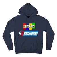 Let's Go Brandon Racing Biden Chant Spoof Logo Hoodie