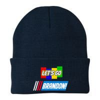 Let's Go Brandon Racing Biden Chant Spoof Logo Beanie