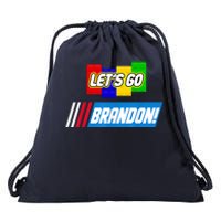 Let's Go Brandon Racing Biden Chant Spoof Logo Drawstring Bag