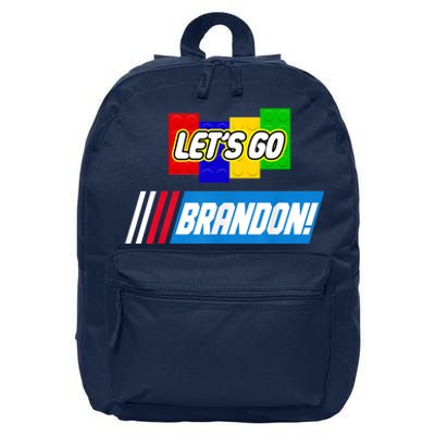 Let's Go Brandon Racing Biden Chant Spoof Logo 16 in Basic Backpack