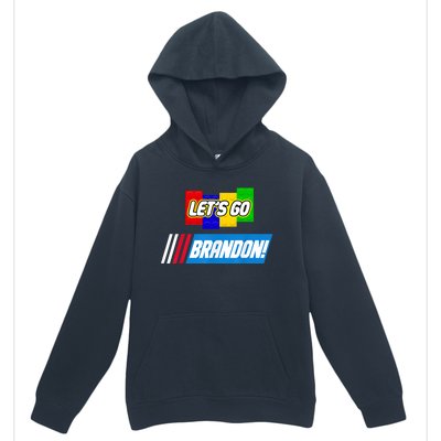 Let's Go Brandon Racing Biden Chant Spoof Logo Urban Pullover Hoodie