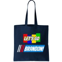 Let's Go Brandon Racing Biden Chant Spoof Logo Tote Bag