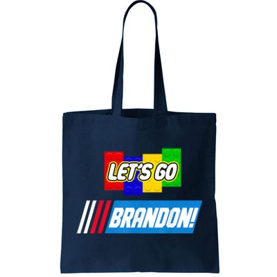 Let's Go Brandon Racing Biden Chant Spoof Logo Tote Bag