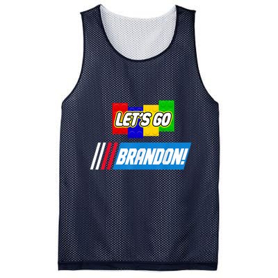 Let's Go Brandon Racing Biden Chant Spoof Logo Mesh Reversible Basketball Jersey Tank